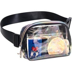 Waterproof Everywhere Belt Bag (Clear Flowers)